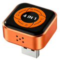 Carlinkit Mini Ultra 6 Naranja - Adaptador inalámbrico CarPlay/Android Auto