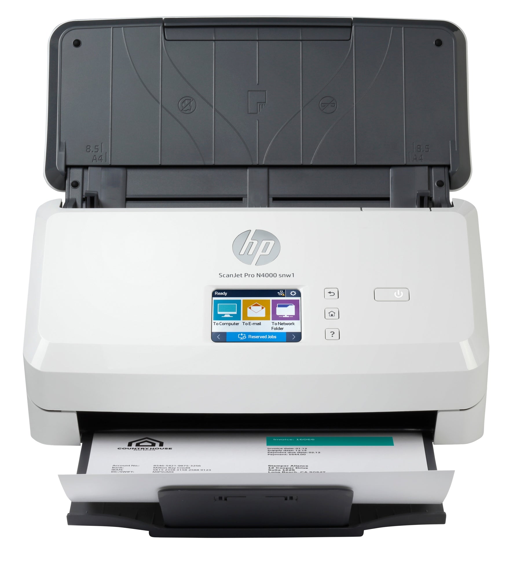 ScanJet Pro N4000 snw1 Escáner alimentado con hojas 600 x 600 DPI A4 Negro, Blanco