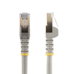 Cable de 1m de Red Ethernet RJ45 Cat6a Blindado STP - Cable sin Enganche Snagless - Gris