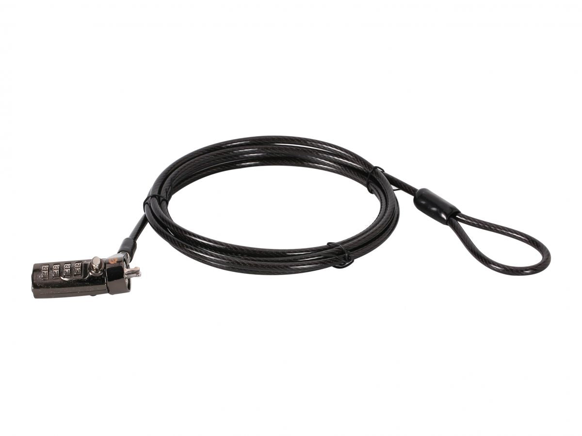 CUSTODIO01BN cable antirrobo Negro 1,8 m