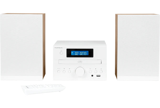 MIC122BT Microcadena de música para uso doméstico 10 W Negro, Plata
