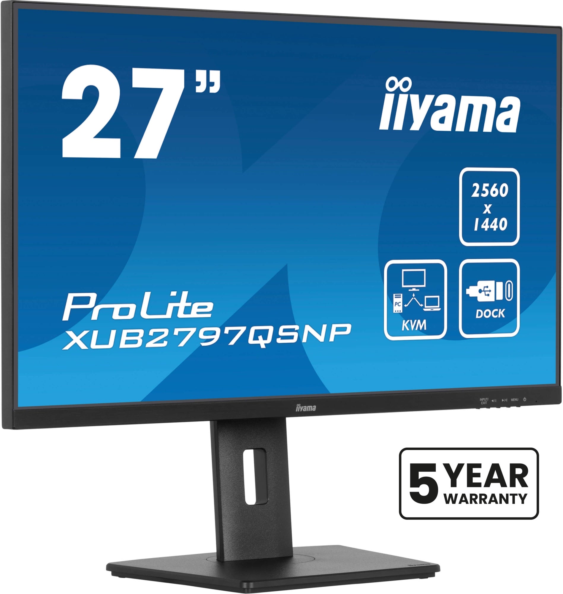 ProLite XUB2797QSNP-B1 pantalla para PC 68,6 cm (27") 2560 x 1440 Pixeles Quad HD LED Negro