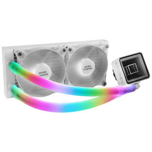 MCA-WT, Funda ARGB para Tubos de Refrigeración Líquida, 30 LEDs Ultra Brillantes Personalizables ARGB, Silicona Eco Soft, Compatibilidad Total, 330mm