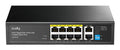GS1010P switch Gigabit Ethernet (10/100/1000) Energía sobre Ethernet (PoE) Montaje en pared/escritorio Negro