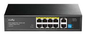 GS1010P switch Gigabit Ethernet (10/100/1000) Energía sobre Ethernet (PoE) Montaje en pared/escritorio Negro