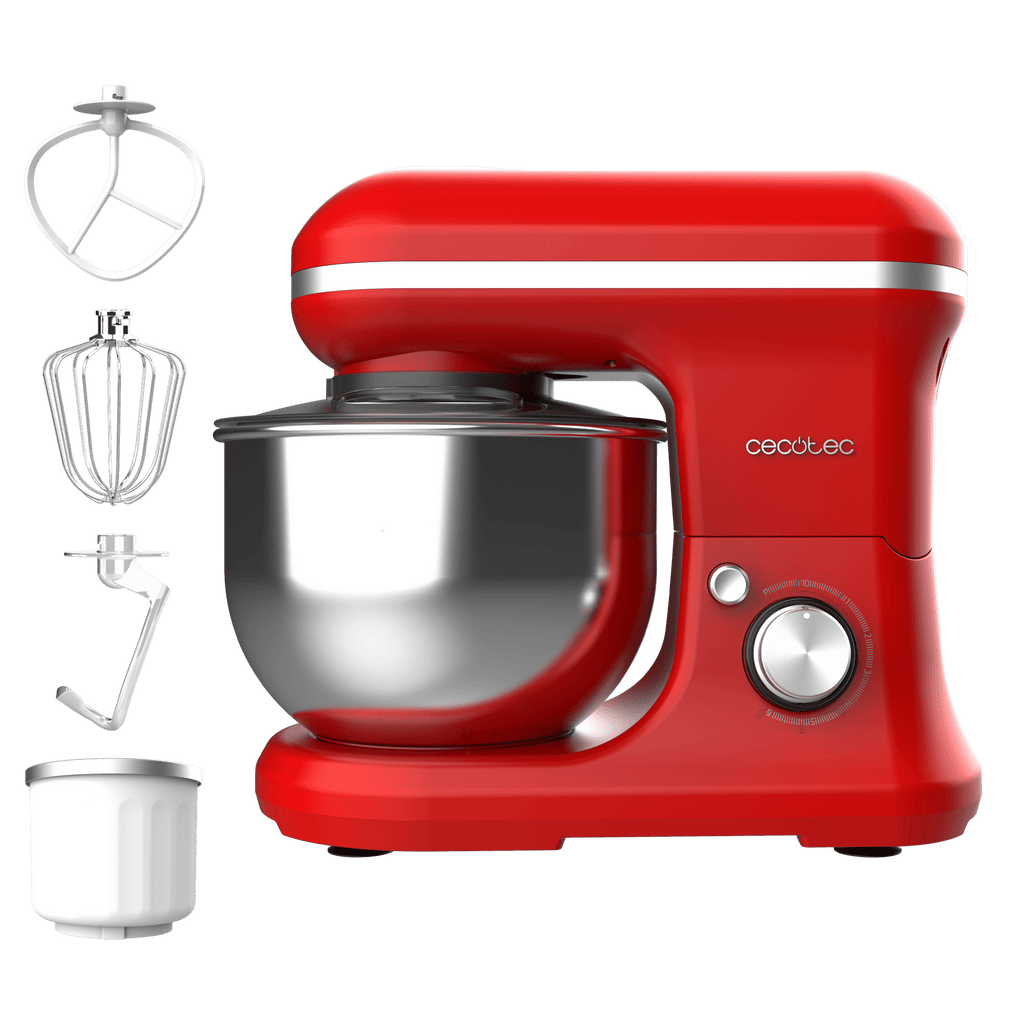 Batidora Amasadora Cecomixer Merengue 5L 1200 Ice-Cream Red