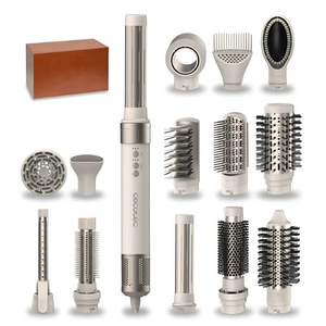 Moldeador multifunción Cecotec Bamba CeramicCare 14in1 AirGlam  Champán