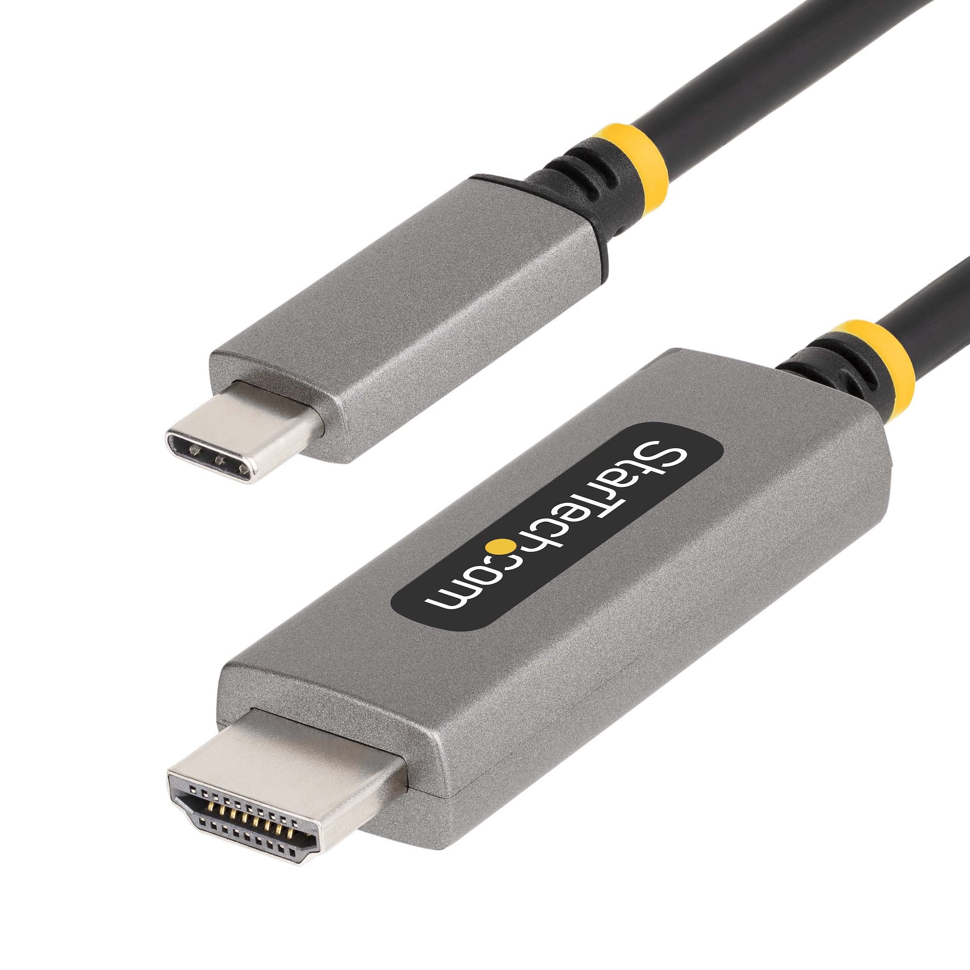 Cable Adaptador de 1m USB-C a HDMI - 8K 60Hz - 4K 144Hz - HDR10 - Cable Conversor de Vídeo USB tipo C a HDMI 2.1 - Modo Alt DP - Compatible con USB4/Thunderbolt 3/4