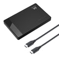 EW7073 caja para disco duro externo Carcasa de disco duro/SSD Negro 2.5"