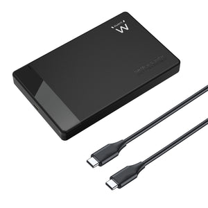 EW7073 caja para disco duro externo Carcasa de disco duro/SSD Negro 2.5"