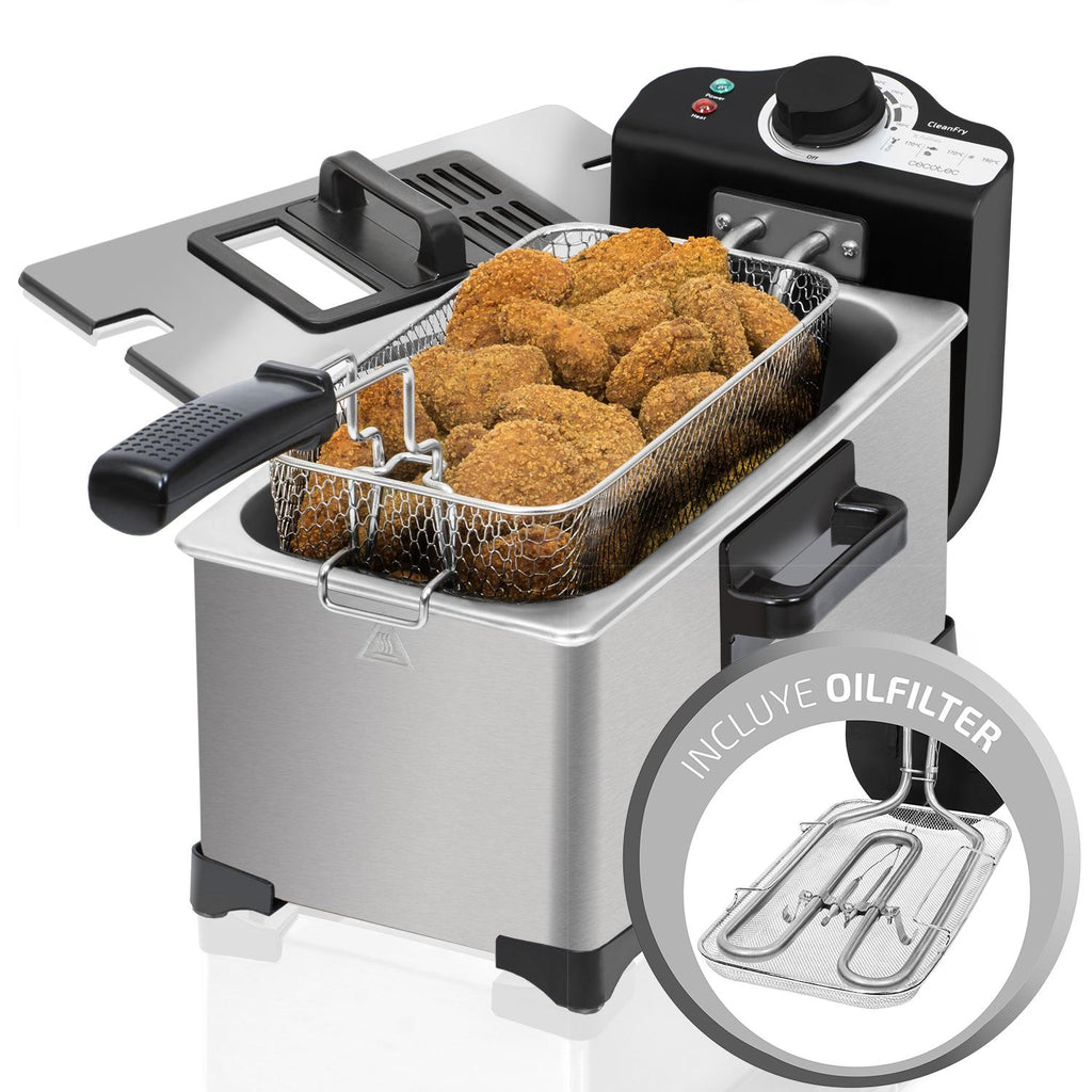 Freidora Con Aceite Cleanfry 3L Full Inox