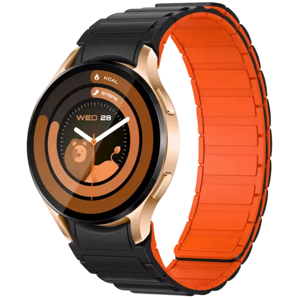 Colmi I28 Ultra Oro Correa Magnética  Negra interior Naranja - Reloj inteligente