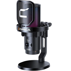 COMICA EJoy Uni Pro(D) Micrófono Inalámbrico de Condensador Cardioide RGB Negro