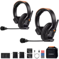 COMICA Seekcom S1 Sistema Intercom con Micrófono Inalámbrico y Auricular Profesional (Pack2)