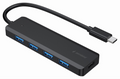 Gembird UHB-CM-U3P4P-01 hub de interfaz USB 3.2 Gen 1 (3.1 Gen 1) Type-C Negro