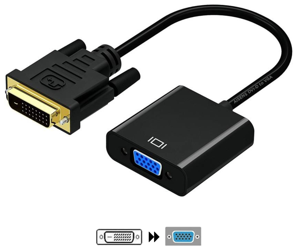 AISENS A147-0352 adaptador de cable de vídeo 0,1 m VGA (D-Sub)