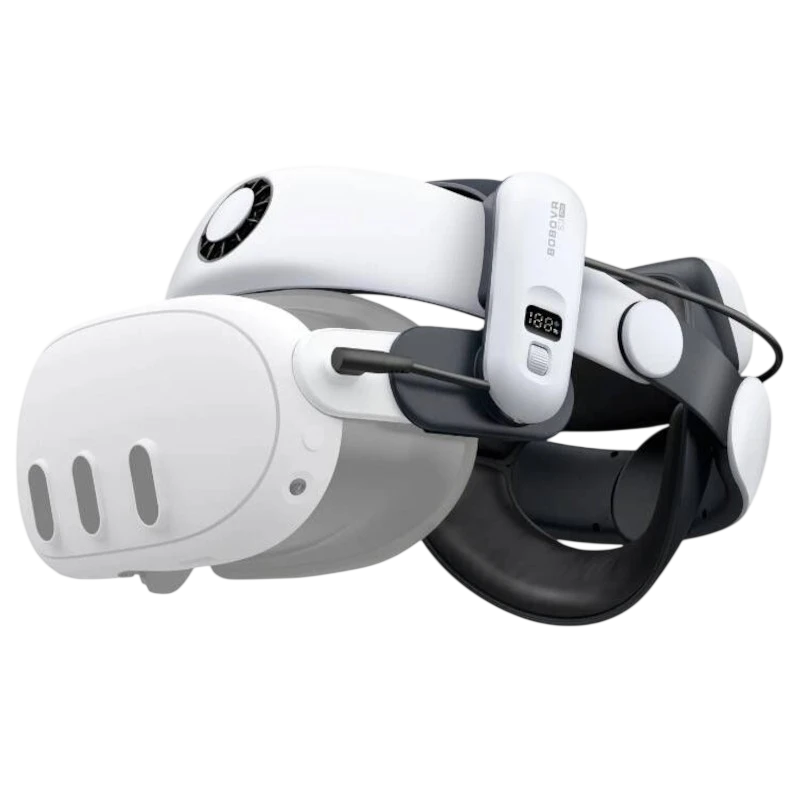 BOBOVR S3 PRO correa con batería y ventilación para Meta Quest 3 / Quest 3S Blanco - Accesorio para gafas VR