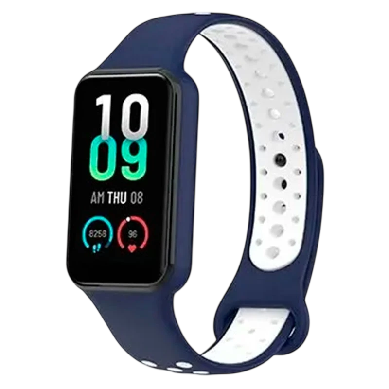 Correa Xiaomi Mi Smart Band 8 Active / Redmi Smart Band 2 Dual Color Azul+Blanco