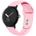 Correa Universal Elegance Silicona 20mm Rosa para Smartwatch Xiaomi/Amazfit/Samsung/Huawei/Realme/Ticwatch