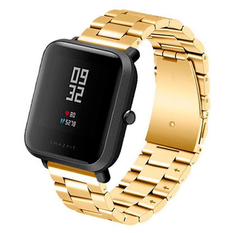 Correa Universal Metal Eslabones 20mm para Smartwatch Xiaomi/Amazfit/Samsung/Huawei/Realme/Ticwatch