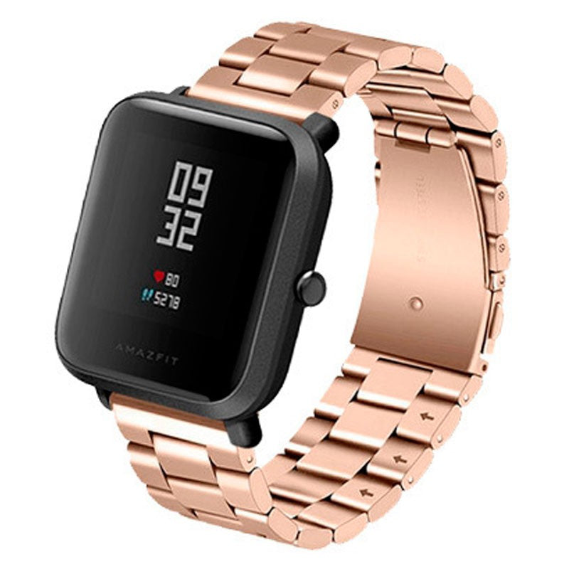 Correa Universal Metal Eslabones 20mm para Smartwatch Xiaomi/Amazfit/Samsung/Huawei/Realme/Ticwatch