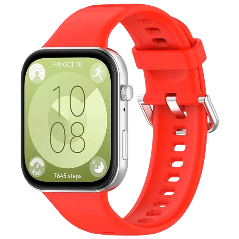 Correa de silicona Huawei Watch Fit 3 Rojo