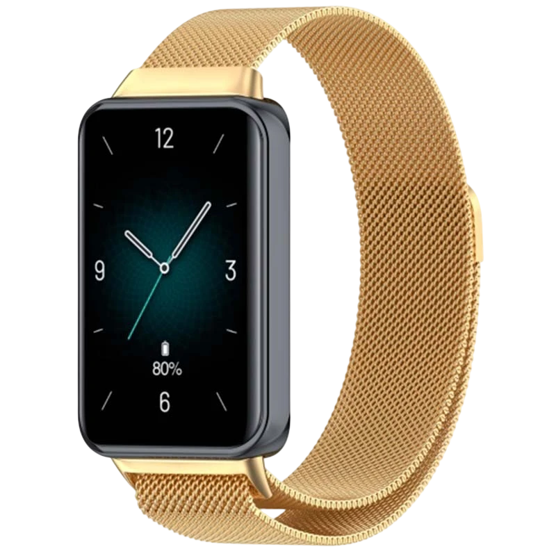 Correa Milanesa Magnética Huawei Band 8 / Huawei Band 9 / Honor Band 9 Dorado
