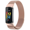 Correa Milanesa Magnética Fitbit Charge 5 / Charge 6 Champán