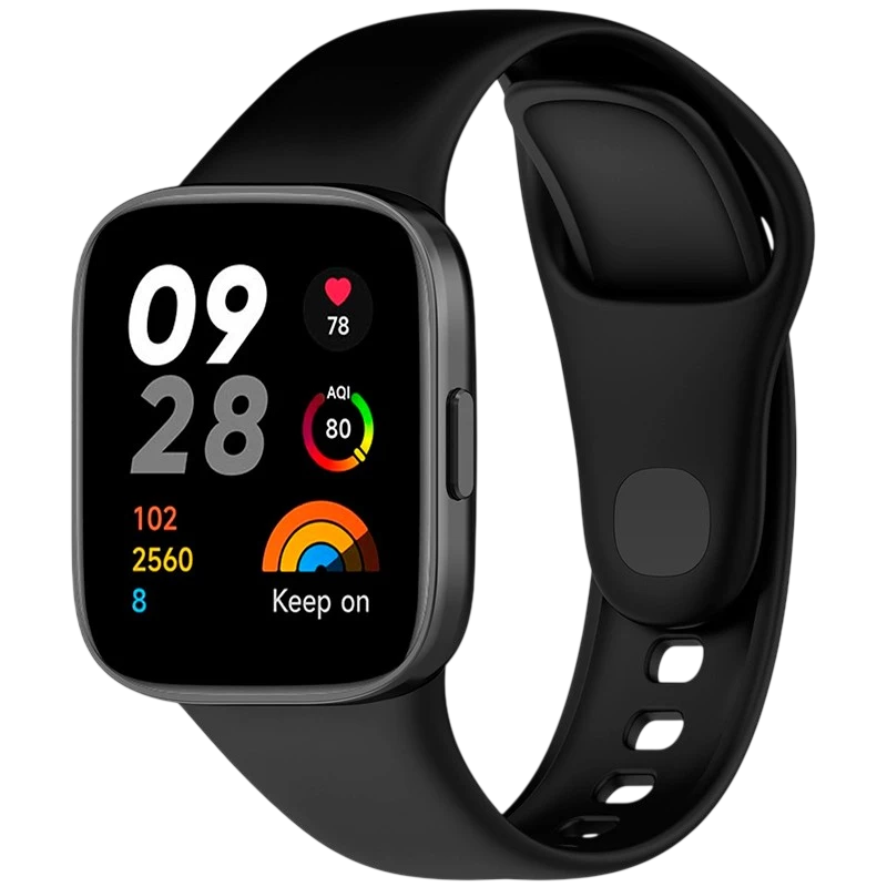 Correa de silicona Xiaomi Redmi Watch 3 Negro