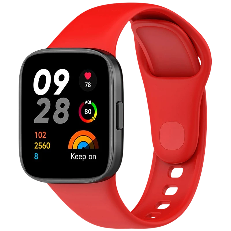 Correa de silicona Xiaomi Redmi Watch 3 Rojo