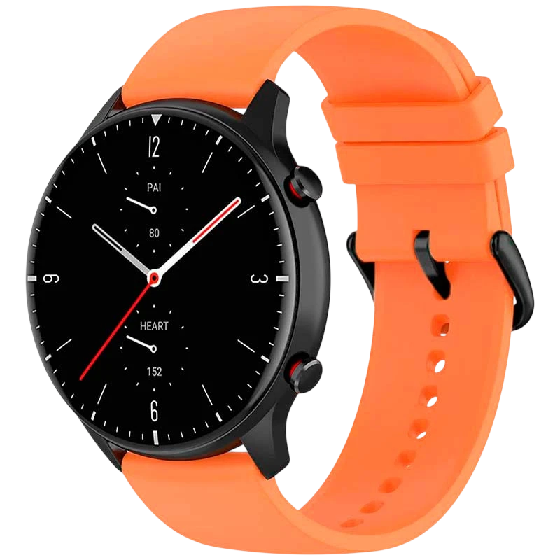 Correa de silicona Universal 22mm Naranja para Smartwatch Xiaomi/Amazfit/Samsung/Huawei/Realme/Ticwatch