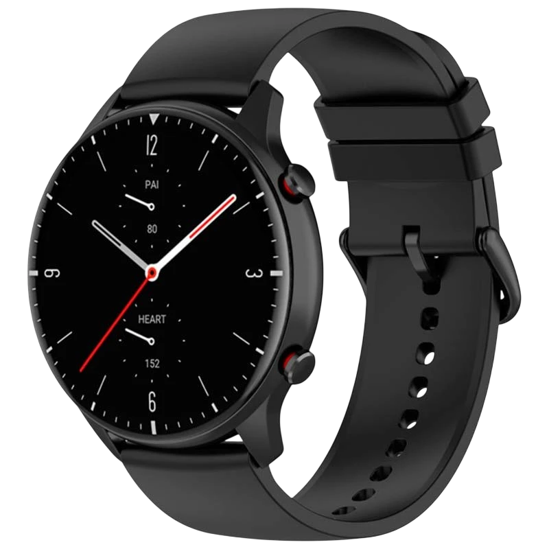 Correa de silicona Universal 22mm Negro para Smartwatch Xiaomi/Amazfit/Samsung/Huawei/Realme/Ticwatch
