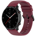 Correa de silicona Universal 22mm Vino para Smartwatch Xiaomi/Amazfit/Samsung/Huawei/Realme/Ticwatch