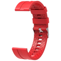 Correa Universal Silicona 22mm Roja para Smartwatch Xiaomi/Amazfit/Samsung/Huawei/Realme/Ticwatch