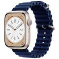 Correa Apple Watch 42/44/45/49mm Wave Azul Oscuro