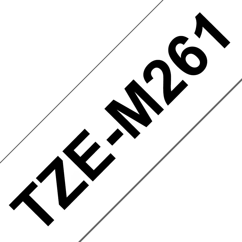 TZE-M261 cinta para impresora de etiquetas Negro sobre blanco