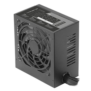 APIII750, Fuente Alimentación PC ATX 750W, Tecnología SMD y DC-DC, 85% Eficiencia 12V, Ventilador Ultra-silencioso 12cm, Cables Planos Extralargos, Negro