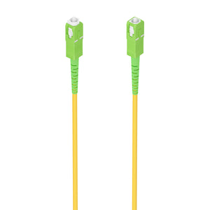 Cable Fibra Óptica Latiguillo G657A2 3.0 9/125 SMF Simplex CPR DCA LSZH, SC/APC-SC/APC, Amarillo, 5.0m