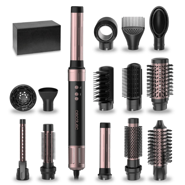 Bamba CeramicCare 14in1 AirGlam Kit de peluquería Negro 1400 W 1,8 m