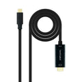 Cable Conversor USB-C a HDMI 1.4 4K@30HZ 3 m, Negro