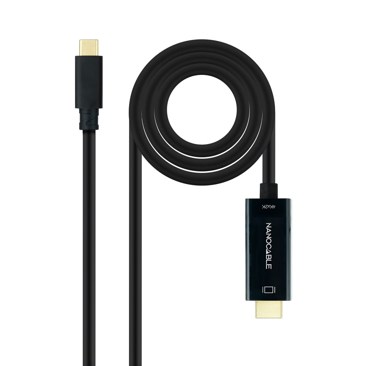 Cable Conversor USB-C a HDMI 1.4 4K@30HZ 3 m, Negro