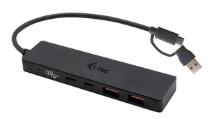 Metal USB-A/USB-C HUB 2x USB 3.0 + 2x USB-C (10 Gbps)