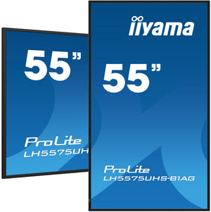 LH5575UHS-B1AG pantalla de señalización Pantalla plana para señalización digital 138,7 cm (54.6") LCD Wifi 500 cd / m² 4K Ultra HD Negro Procesador incorporado Android 11 24/7