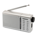 Daewoo DW1037 AM/FM 2 pilas AA Plata Radio portátil