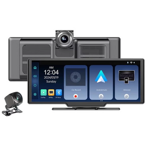 Dash Cam SD102602 Pantalla táctil universal 10.26 pulgadas Inalámbrico Carplay / Android Auto con cámara trasera
