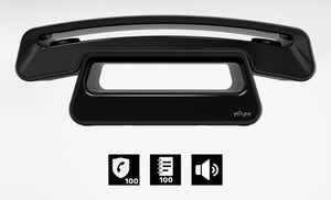 ePure#3 Iconic Teléfono DECT Identificador de llamadas Negro