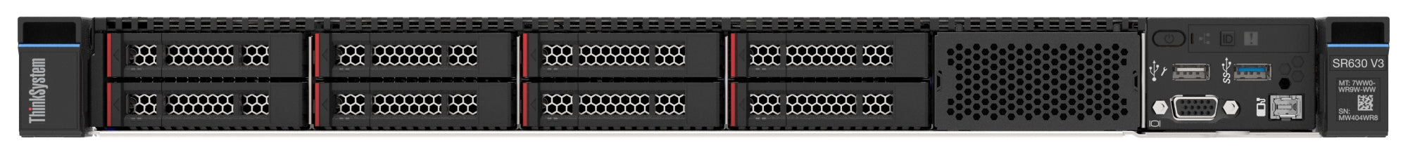 ThinkSystem SR630 V3 servidor Bastidor (1U) Intel® Xeon® Silver 4514Y 2 GHz 32 GB DDR5-SDRAM 1100 W