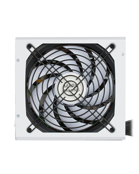 MPB650, Fuente Alimentación PC ATX 650W, 6 Años Garantía, 80Plus Bronze 230V, Ventilador 140mm FDB con Tecnología Silenciosa AI-RPM, 90% Eficiencia, Blanco