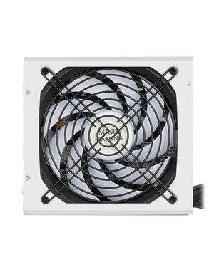 MPB650, Fuente Alimentación PC ATX 650W, 6 Años Garantía, 80Plus Bronze 230V, Ventilador 140mm FDB con Tecnología Silenciosa AI-RPM, 90% Eficiencia, Blanco