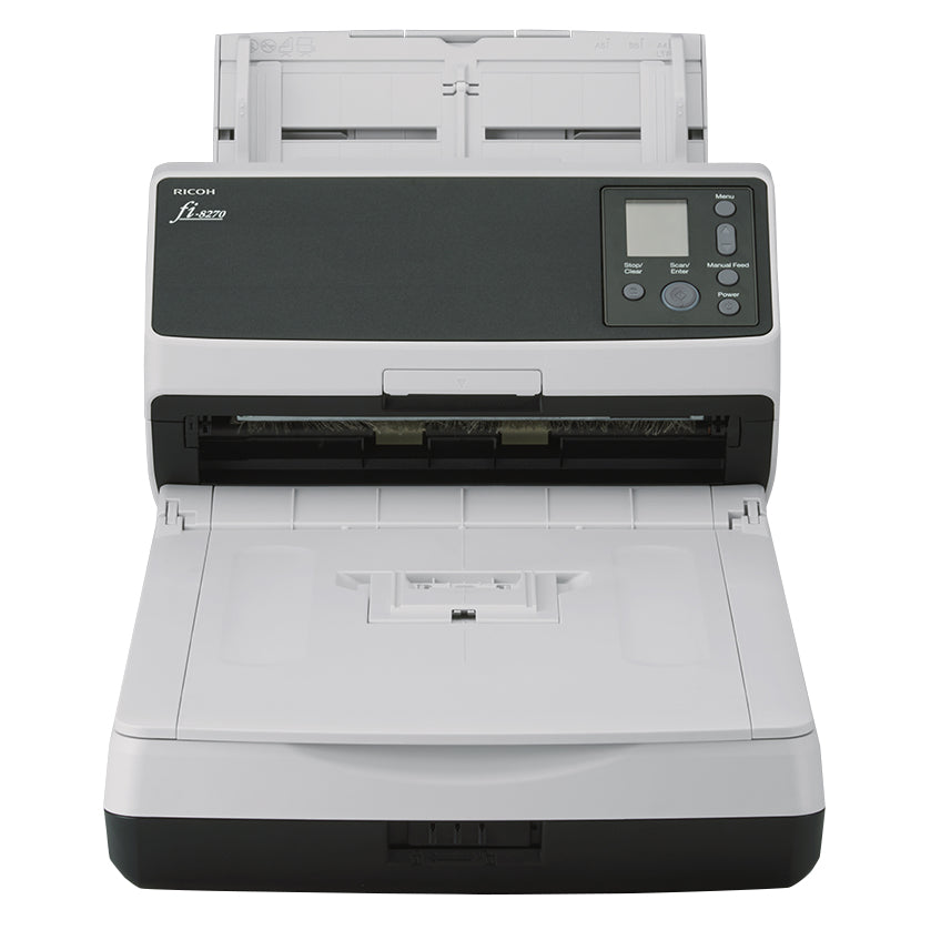 fi-8270 Alimentador automático de documentos (ADF) + escáner de alimentación manual 600 x 600 DPI A4 Negro, Gris